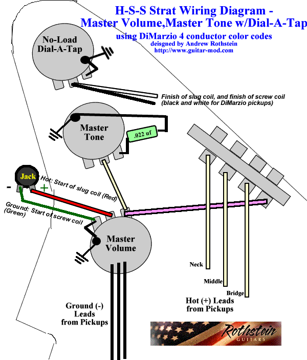 1 Bridge Humbucker Wiring Diagram One Vol One Tonw from www.guitar-mod.com